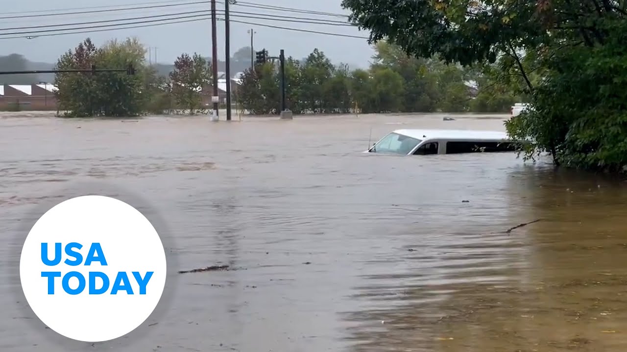 Woman escapes van amid rising Helene floodwaters | USA TODAY