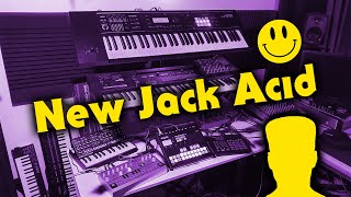 Video thumbnail for New Jack Acid - Hardware Sequenced Boss DR-660 Roland JX-3P SE-02 Juno-DS Behringer TD-3 by Justin Mullins