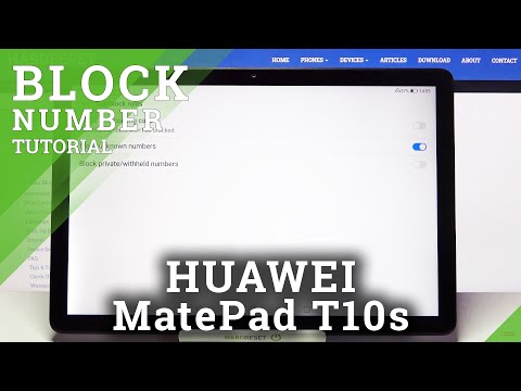 How to Block Number on HUAWEI MatePad T10s - Add Number to Blacklist