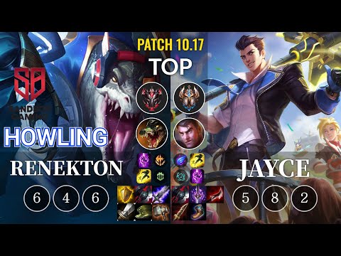 SB Howling Renekton vs Jayce Top - KR Patch 10.17