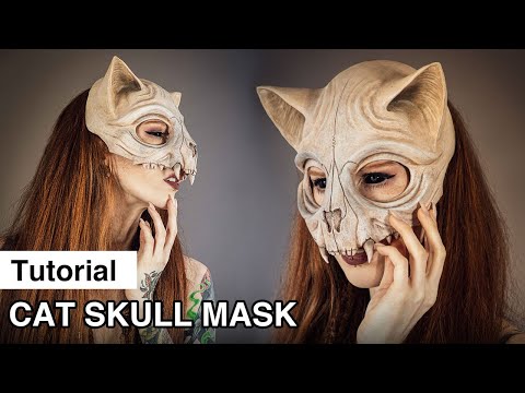 Cat Skull Mask - Sculpting + Mold Making + Painting Tutorial