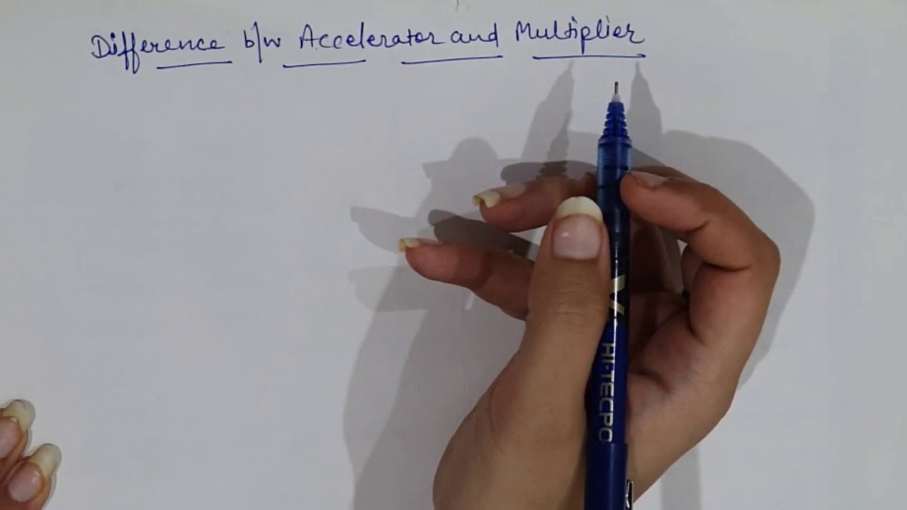 Difference between Multiplier & Accelerator