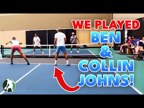 Playing the #1 Doubles Team in the World! | The Pickleball Clinic vs. Ben and Collin Johns