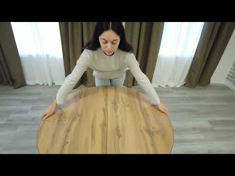 Миниатюра изображения товара Обеденный стол Tetchair Manzana 100x100+30x75 (дуб вотан/черный)