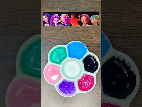 Kpop demon hunters mixing colors #colors #trending #shorts #kpop #kpo