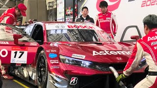 【オートメッセ会場に爆音?響きわたる ASTEMOシビックTYPE-R　GT  ピエール北川/ 塚越広大 /結城みい 】SUPERGT    インテックス大阪  2025.02.09