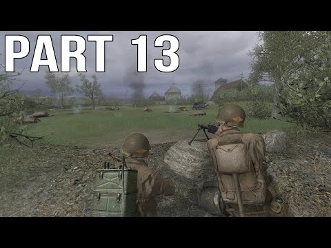 Call of Duty 2 Gameplay Walkthrough Part 13 - USA Campaign - D Day 3/3