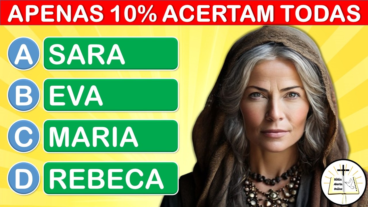 30 PERGUNTAS BÍBLICAS DE NÍVEL FÁCIL MÉDIO E DIFÍCIL - QUIZ BÍBLICO #5