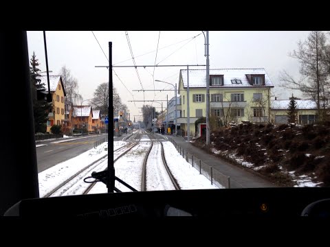 VBZ Zürich Tram | Linie 7: Bahnhof Stettbach - Wollishofen | Bombardier Be 5/6 'Cobra'