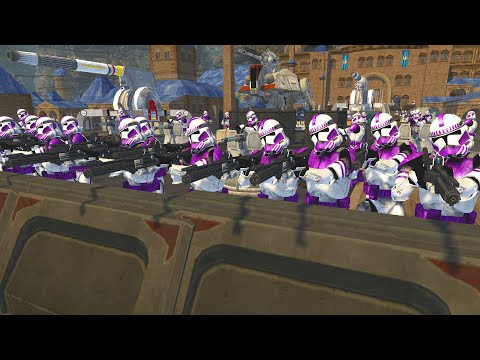 Clones must Hold the Palace Fortress Walls! - Men of War: Star Wars Mod Battle Simulator