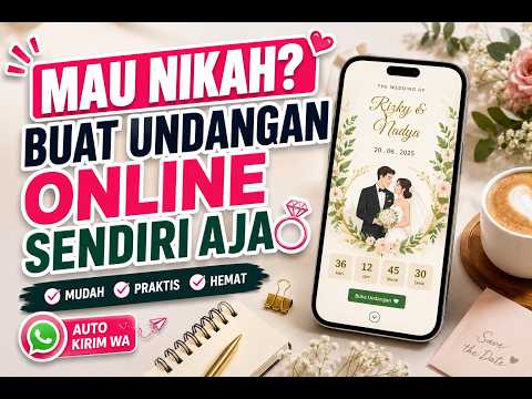 Mau Nikah? Cara Buat Undangan Pernikahan Online Sendiri + Auto Kirim WA