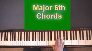 Piano chords - 6th Chords:How To Form Them On The Piano