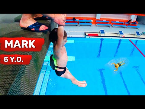 Made my SON FALL OFF a HUGE platform | Jumping from a platform into a swimming pool