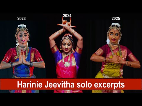 Harinie Jeevitha Solo - Music Academy 2023 to 2025 "Excerpts" -SDN - Bharathanatyam Dance