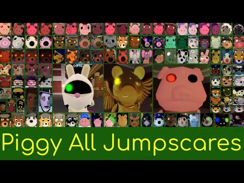 PIGGY ALL JUMPSCARES BOOK 1 & 2, OLD DESIGNS, EXTRA SKINS, AND EVENT SKINS