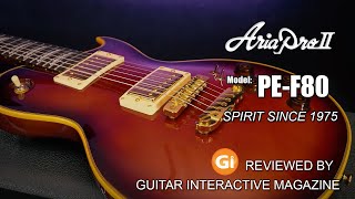 Video thumbnail for Aria Pro II PE-F80 Reviewed by Sam Bell by Aria Guitars World