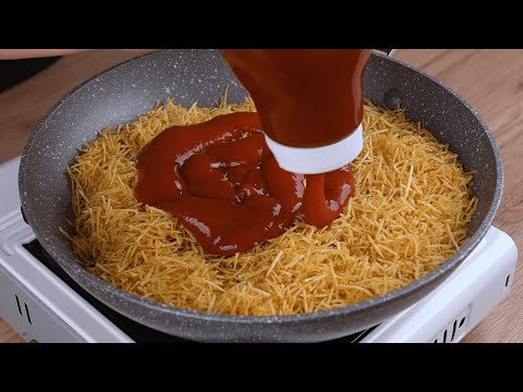 Adicione ketchup na batata palha e você ficará surpreso com o resultado