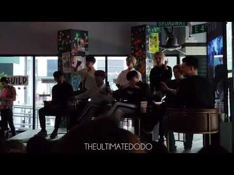 180723 Monsta X jamming to Jealousy @ Build Series Interview in NYC Fancam