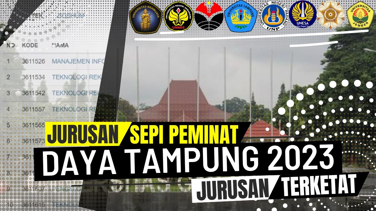 JURUSAN SEPI PEMINAT DAN TERKETAT DI SNBP 2023, 12 Jurusan Yang Otomatis Lolos | PART 1