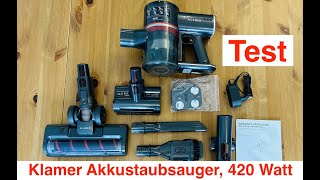 KLAMER Akku-Staubsauger mit 420 Watt im Test – Flexibel, Leistungsstark und Vielseitig!