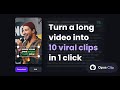Opus Clip Demo: Generative AI Video Editing Tool 