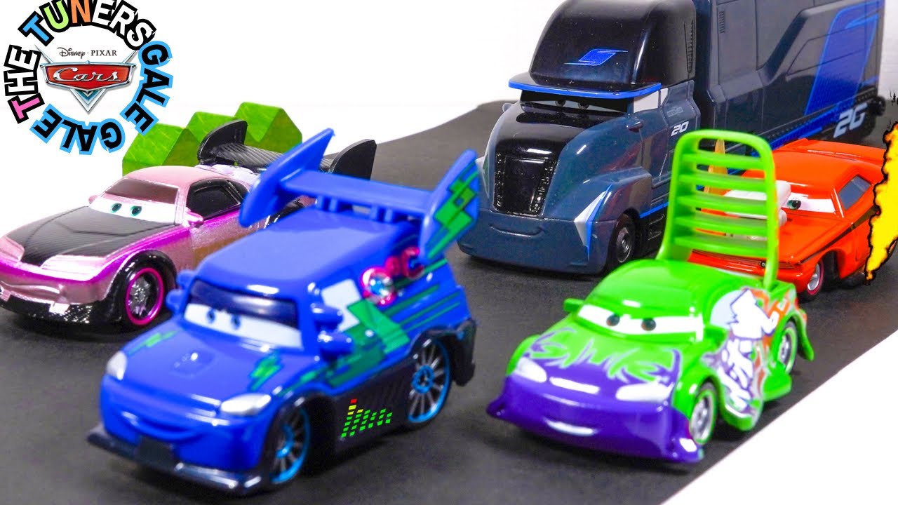 【カーズ トミカ】カーズ１のマックが眠ってしまうシーンをゲイルと暴走族で再現！Disney Cars toy stop motion Animation Tuner Scene by Gale