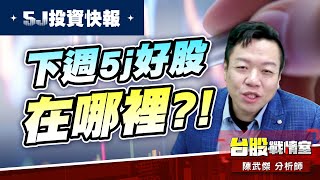 【5J投資快報】達哥-3706神達 要買回來嗎?!下周5j好股在哪裡?!#大鵬一日同風飛、扶搖直上九萬里｜小武哥投資事務所｜陳武傑 (圖)