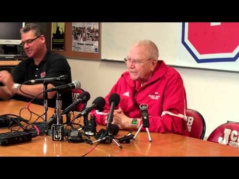SJU Head Football Coach John Gagliardi's Retirement Press Conference - Part 1