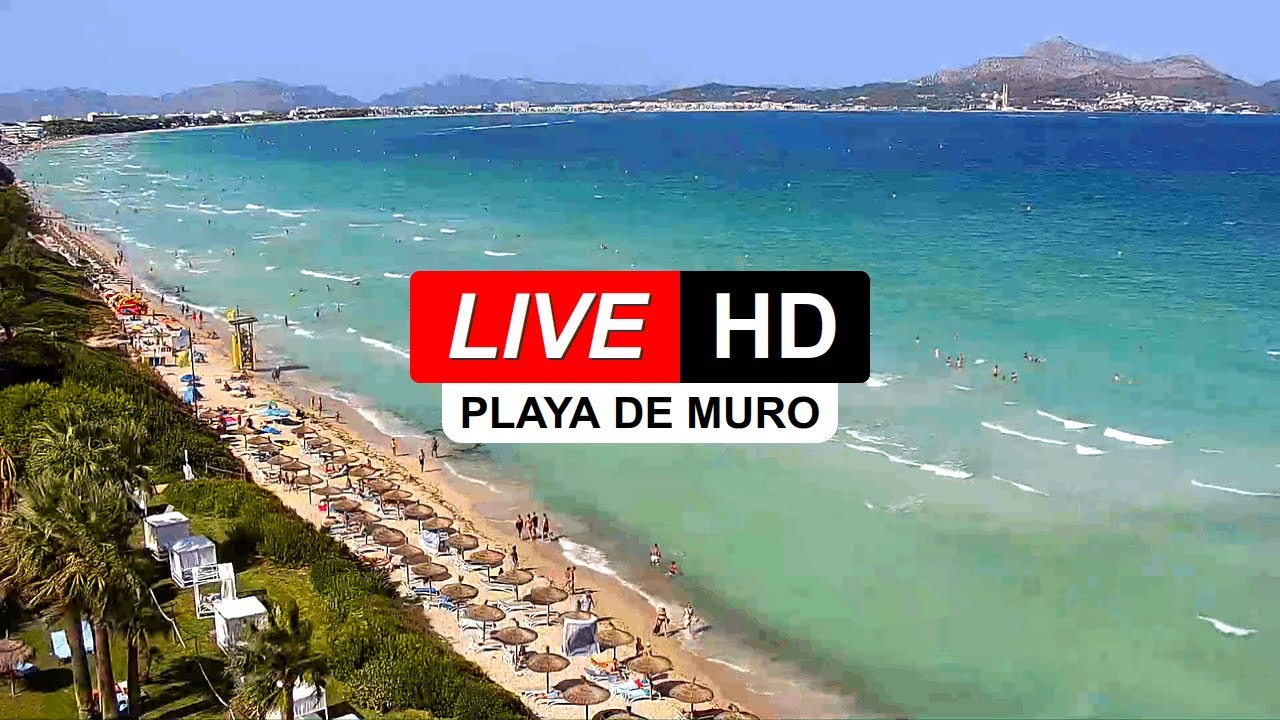 Live webcam view of Playa de Muro y bahía de Alcúdia