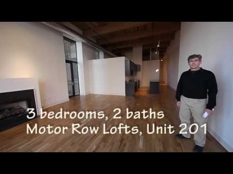 3 bedrooms, 2 baths at Motor Row Lofts  Unit 201