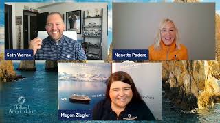 HAL's Nanette talks to Seth Wayne on our new ship Rotterdam
