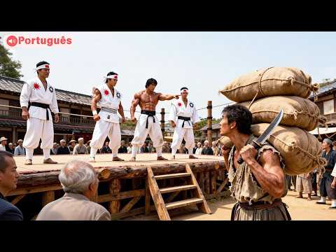 [PT DUB] Samurai menospreza o kung fu, mas um Mendigo que passa por ali o derrota com um Único Golpe