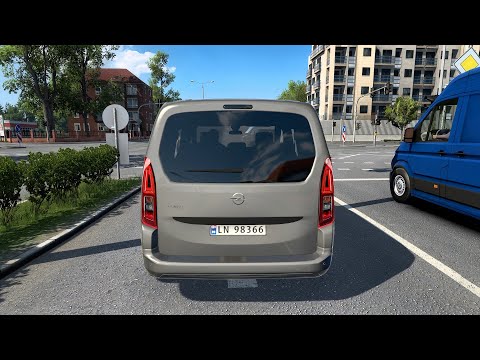 Opel Combo 2023 🚐 | Realistic Steering Wheel Gameplay | ETS2 1.57