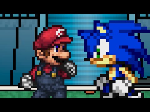 Super Smash Bros. Ultimate's Sonic (SSF2 v0.9b) [Super Smash Flash 2] [Mods]