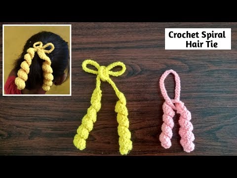Learn to Crochet Spiral Hair Ties [Hindi] - Quick and...