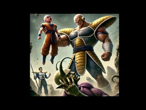 guerreros z VS vegeta Nappa y saibaimans (Picolo, Gohan, ten sin han, Krilin, yamcha y chaoz)