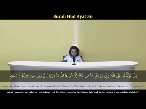 Hud ayat 56 | Surah Hud Ki Ayat Number 56 | inni tawakkaltu alallahi rabbi wa rabbikum | Hud 56 Ayat