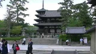 preview picture of video 'アキーラさんお薦め！世界遺産・奈良・法隆寺3！Horyu-Temple,Nara,Japan'