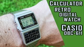 Casio DBC-611 Retro style watch review (Databank &amp;  calculator) #Casio #casiowatch #gedmislaguna