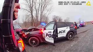 Police Chase Leaves 6 Patrol Cars Wrecked