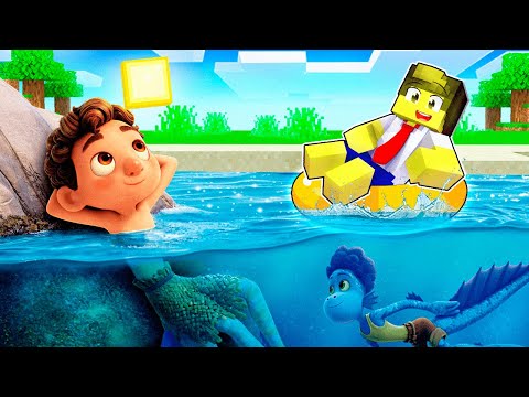 FESTA NA PRAIA COM O LUCA E ALBERTO NO MINECRAFT !