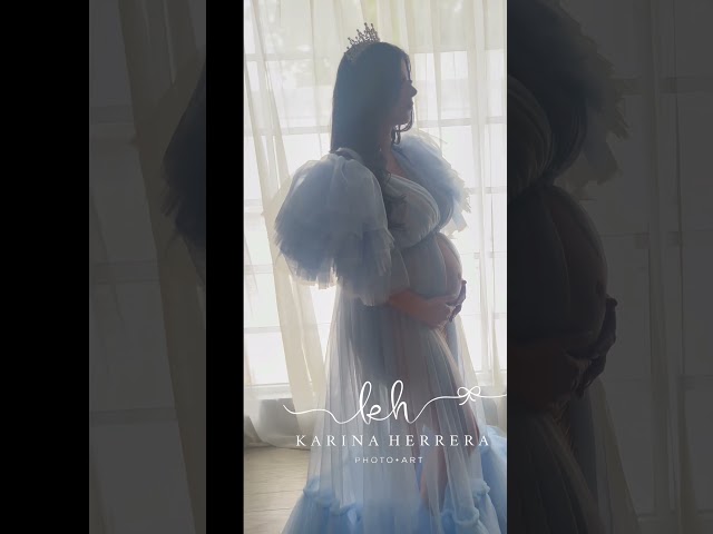 Vídeo relacionado con Loalirando Vestido de embarazo para sesión de fotos, ligero de gasa, de largo maxi, sin hombros, para fotografía, Blanco, XL