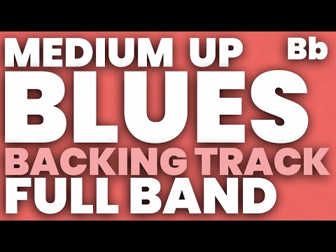Blues in Bb Jazz Backing Track Swing 180 bpm Brushes - FULL BAND