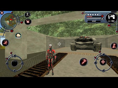 Rope Hero Tank (Naxeex LLC) android Gameplay #7