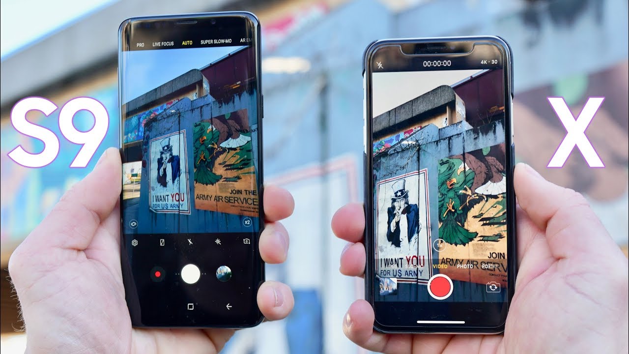 Samsung Galaxy S9 Plus vs iPhone X Camera Test Comparison