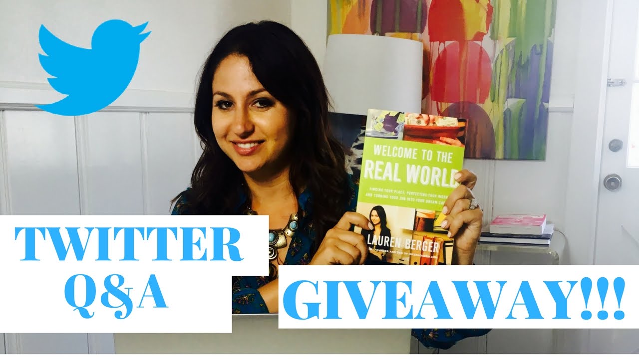 Twitter Q&A #5 + Giveaway!! | The Intern Queen
