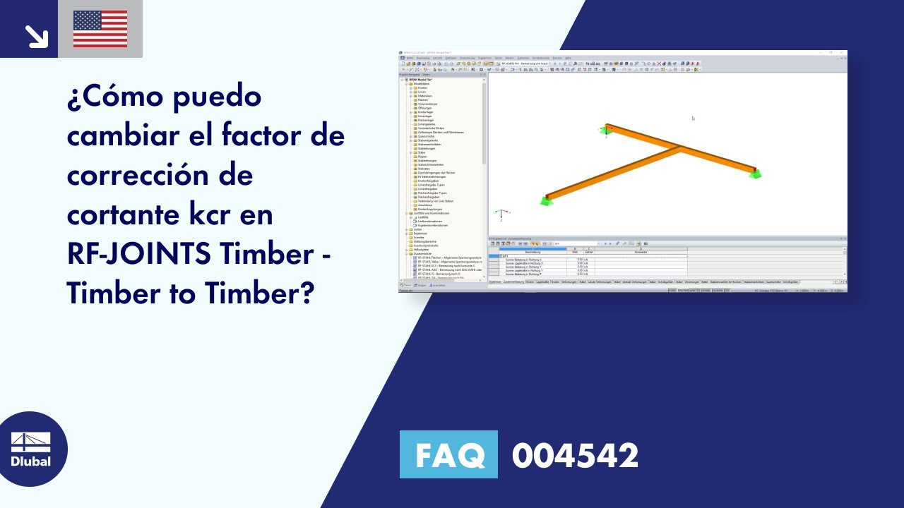 FAQ 004542 | ¿Cómo puedo cambiar el factor de corrección de cortante k-cr en RF-JOINTS Timber - Timber to Timber?