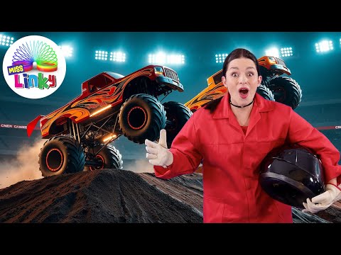MONSTER TRUCK Movement and Exercise Song💥 | Monster Jam Adventure | Miss Linky Dance Songs for Kids