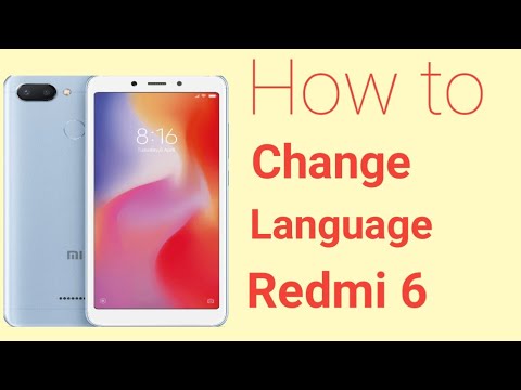 How to change language on Redmi 6