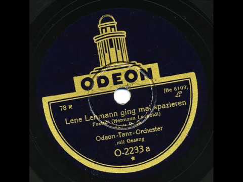 Odeon-Tanz-Orchester: Lene Lehmann ging mal spazieren